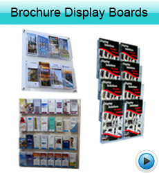 Brochure display boards